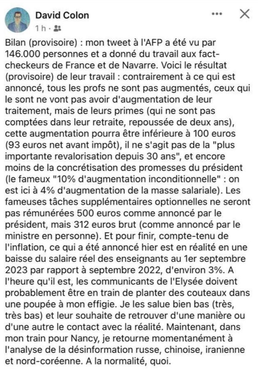 StrPoitiers's tweet photo. Voilà, voilà… pas mieux.
#NonAuPacteEnseignant https://t.co/YVilf3mt2B