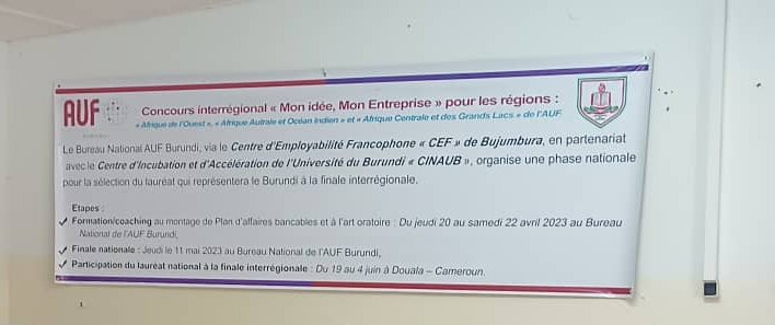 Christian12Noel's tweet photo. 💯 "Mon idée, mon entreprise"

Du 20 au 22 Avril, j'ai participé ds 1 formation sur le montage du plan d'affaires bancable et l'art oratoire organisée pr le #CEF_Bujumbura en partenariat avec le @cinaub. 
J'ai bcp appris de la sagesse et expérience du coach @leonidasnzi.
@cnjbdi https://t.co/f2I7VC8vOR