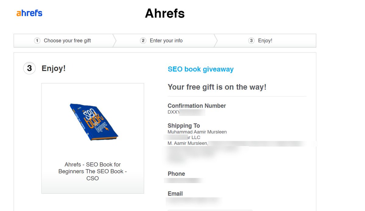 aamirmursleen's tweet photo. Happy to be one of 100 winners of the @ahrefs #SEOBook! My efforts in the Ahrefs Premium Community truly paid off. ❤️ https://t.co/ZkLRrqhJFr