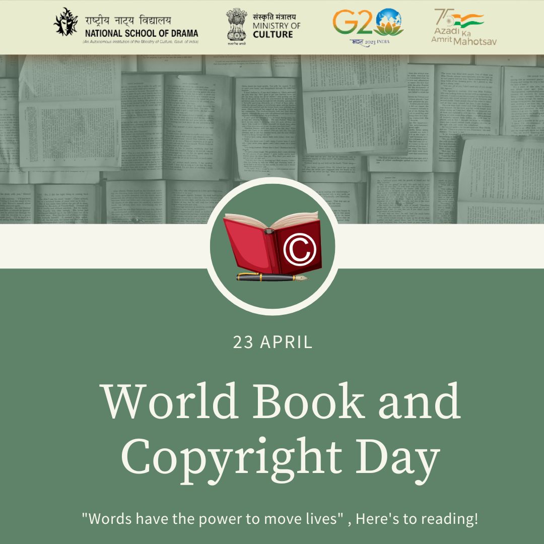 nsd_india's tweet photo. A book is a device to ignite the imagination.
Happy World Book Day 2023

#readingmovement
#NSDLibrary
#readtodayleadtomorrow
#UNSDG2030
#bestpractices
#libraryservices
#MinistryofCulture https://t.co/0jDBY5Fl6s