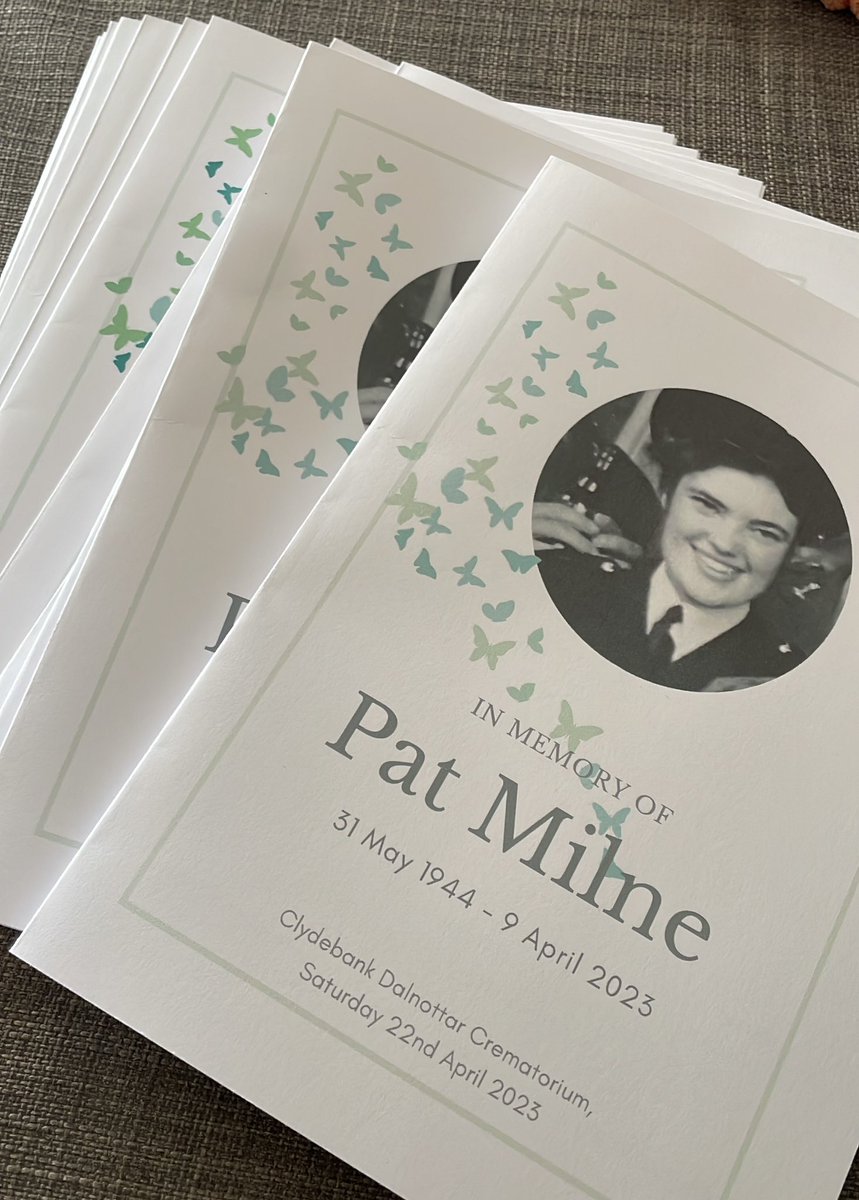 We said a final farewell to my mum yesterday. #liveyourbestlife #CarpeDiem