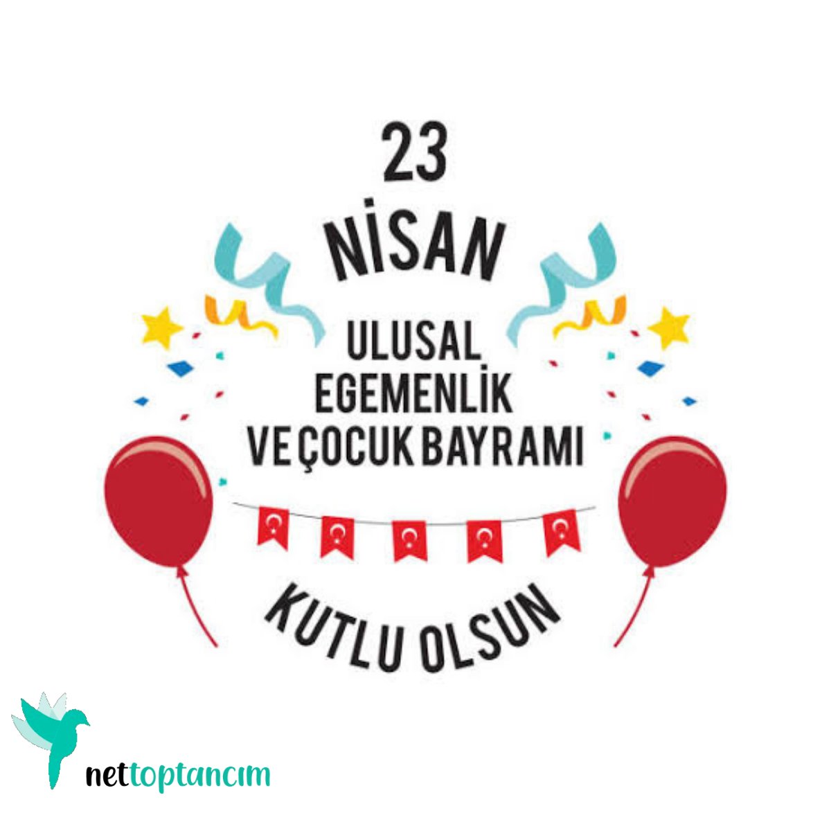 NetToptanc's tweet photo. Ulu Önderimiz Mustafa Kemal Atatürk'ün tüm dünya çocuklarına armağanı 23 Nisan Ulusal Egemenlik ve Çocuk Bayramımız kutlu olsun.

#23NisanKutluOlsun #nettoptancimcom #toptan #üretici #toptanpazaryeri #toptancı https://t.co/NcZgRAcuIv