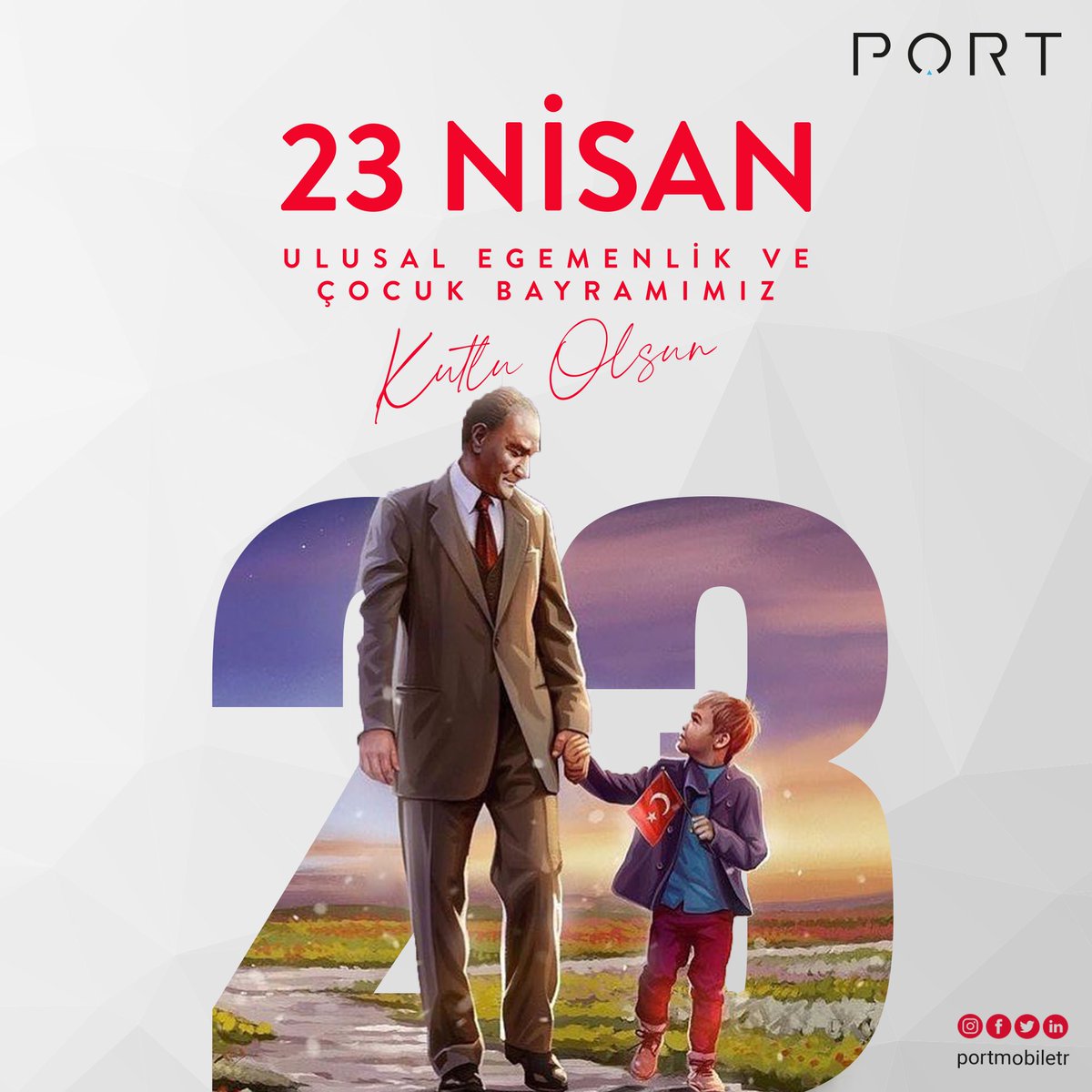 portmobiletr's tweet photo. Yaşasın Cumhuriyet, Yaşasın 23 Nisan 🇹🇷

Gazi Mustafa Kemal Atatürk’ün çocuklara armağan ettiği 23 Nisan Ulusal Egemenlik ve Çocuk Bayramımız kutlu olsun. 🇹🇷 

#23nisan #23nisanulusalegemenlikveçocukbayramı #23nisankutluolsun #atatürk #çocuk https://t.co/6VfTUQ5lHA
