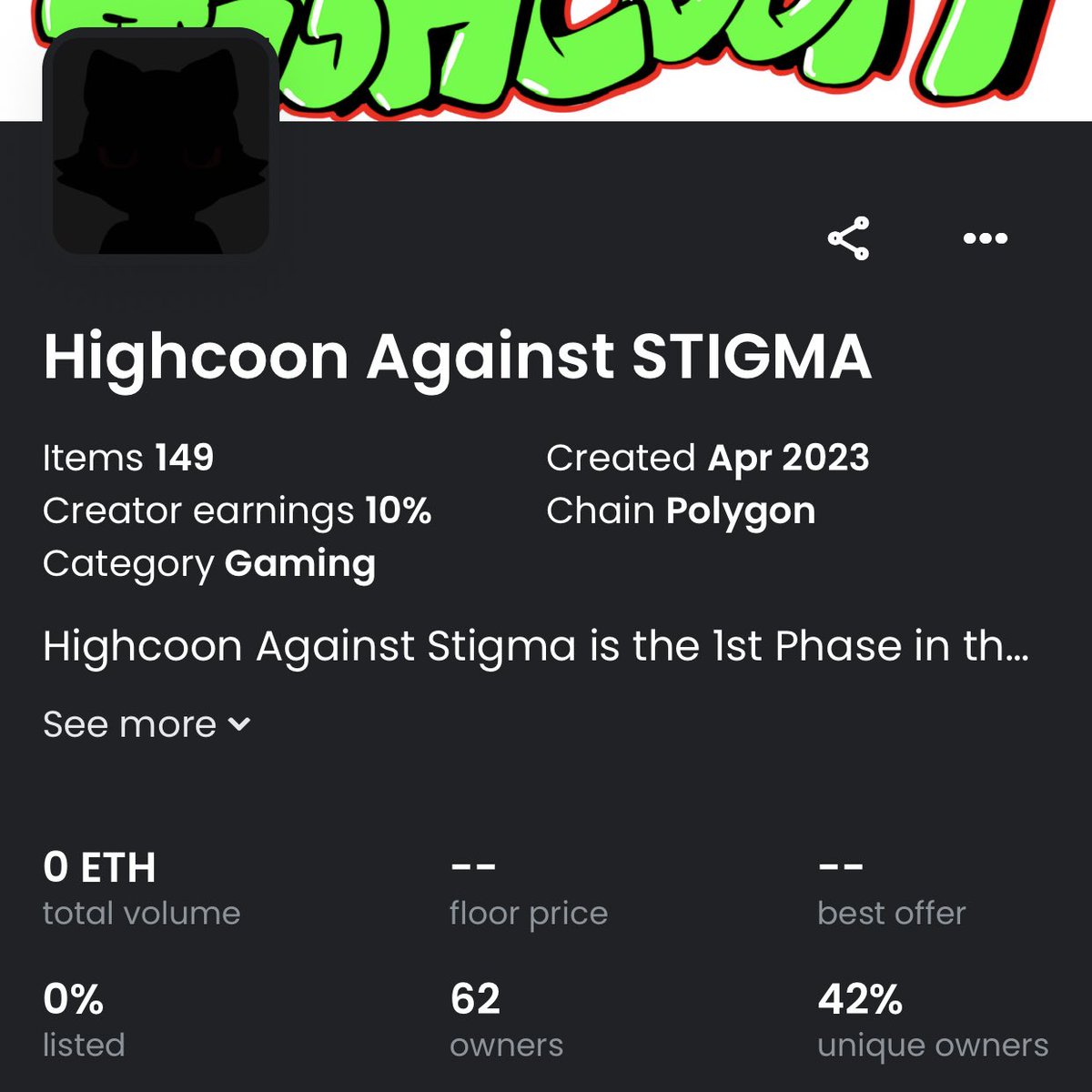 highcoonvibes's tweet photo. Minting update for the #highfam π¨
Itβs been a #highish journey onboarding 20+ people onto @Spatial_io & the project since mint & after the @chromasetsnft OG Airdrop these are our current stats ππ½
NEW HODLER COUNT - 62
MINT COUNT - 149
UNIQUE OWNERS - 42% (highly appropriate) https://t.co/JIdhrOOweI