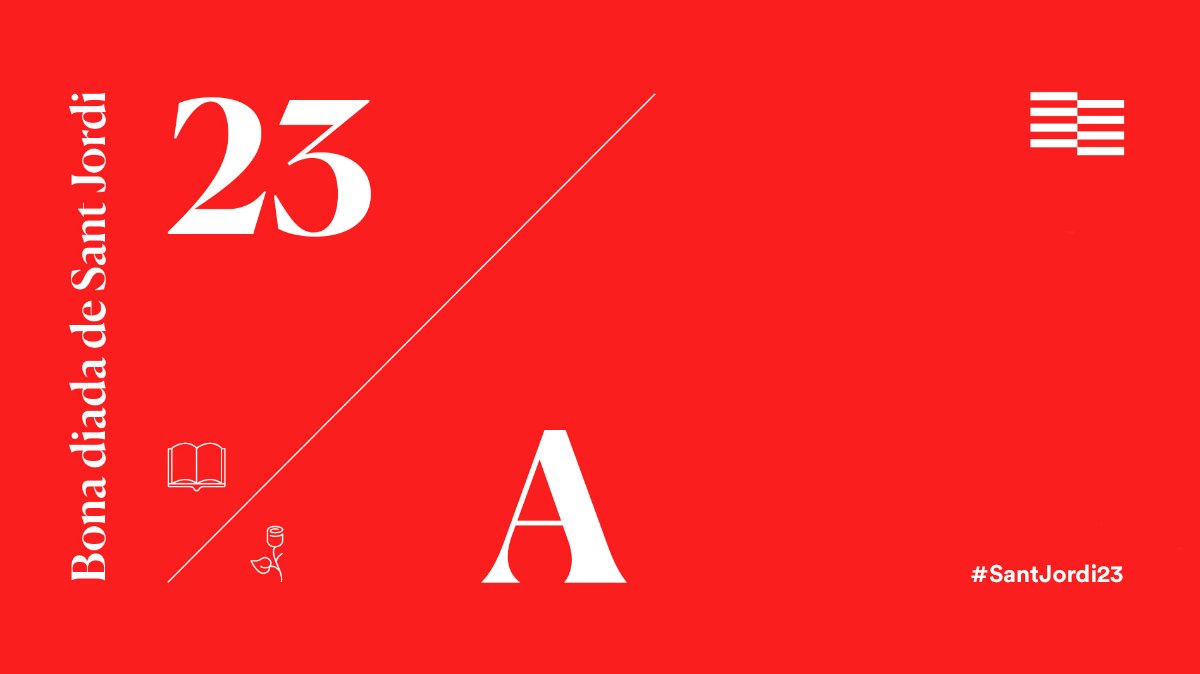 Bon dia i bona diada de #SantJordi23!