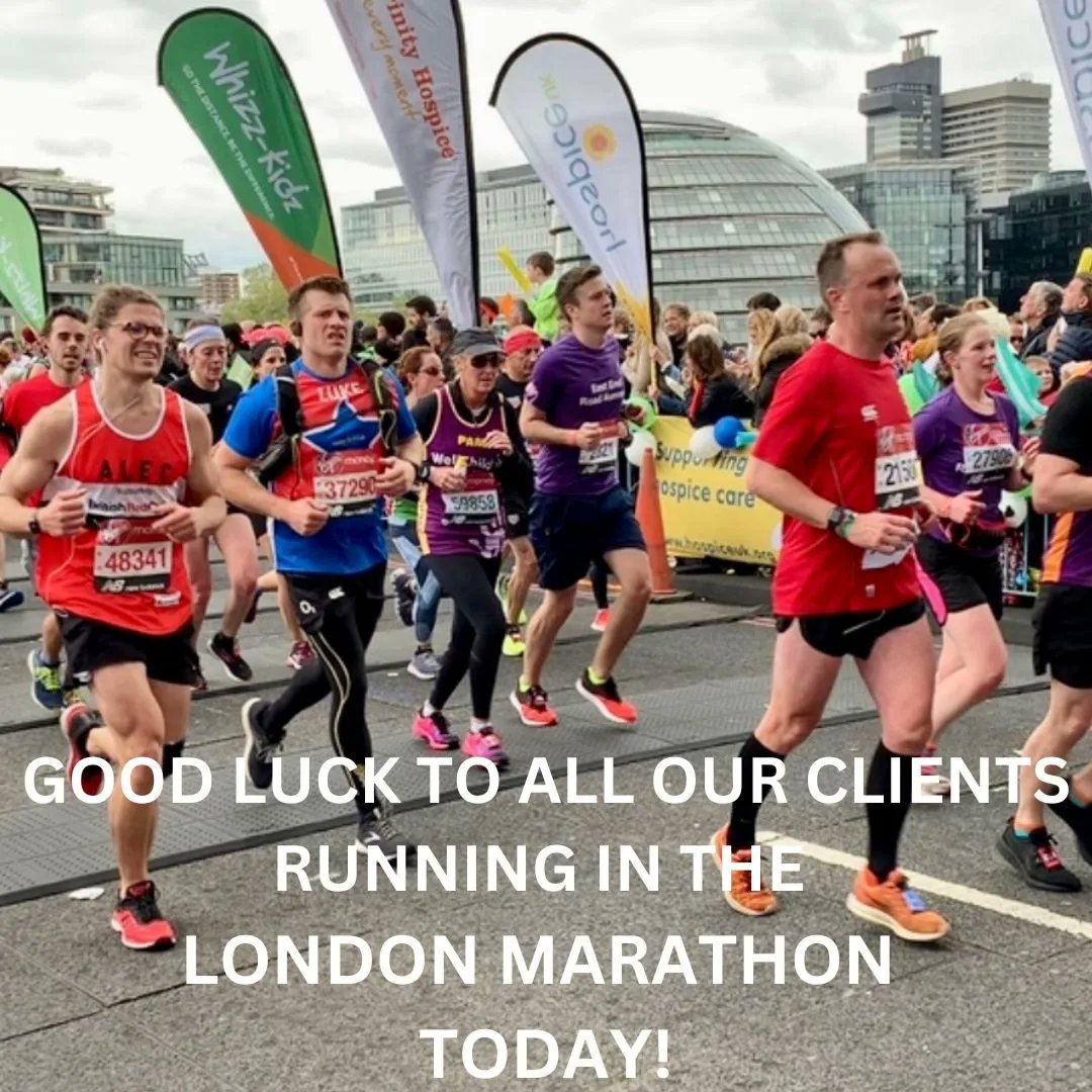 Huge cheers to all our amazing clients running in the LONDON MARATHON today! #londonmarathon #running #marathon #training #sportforall #fit #henleypractice