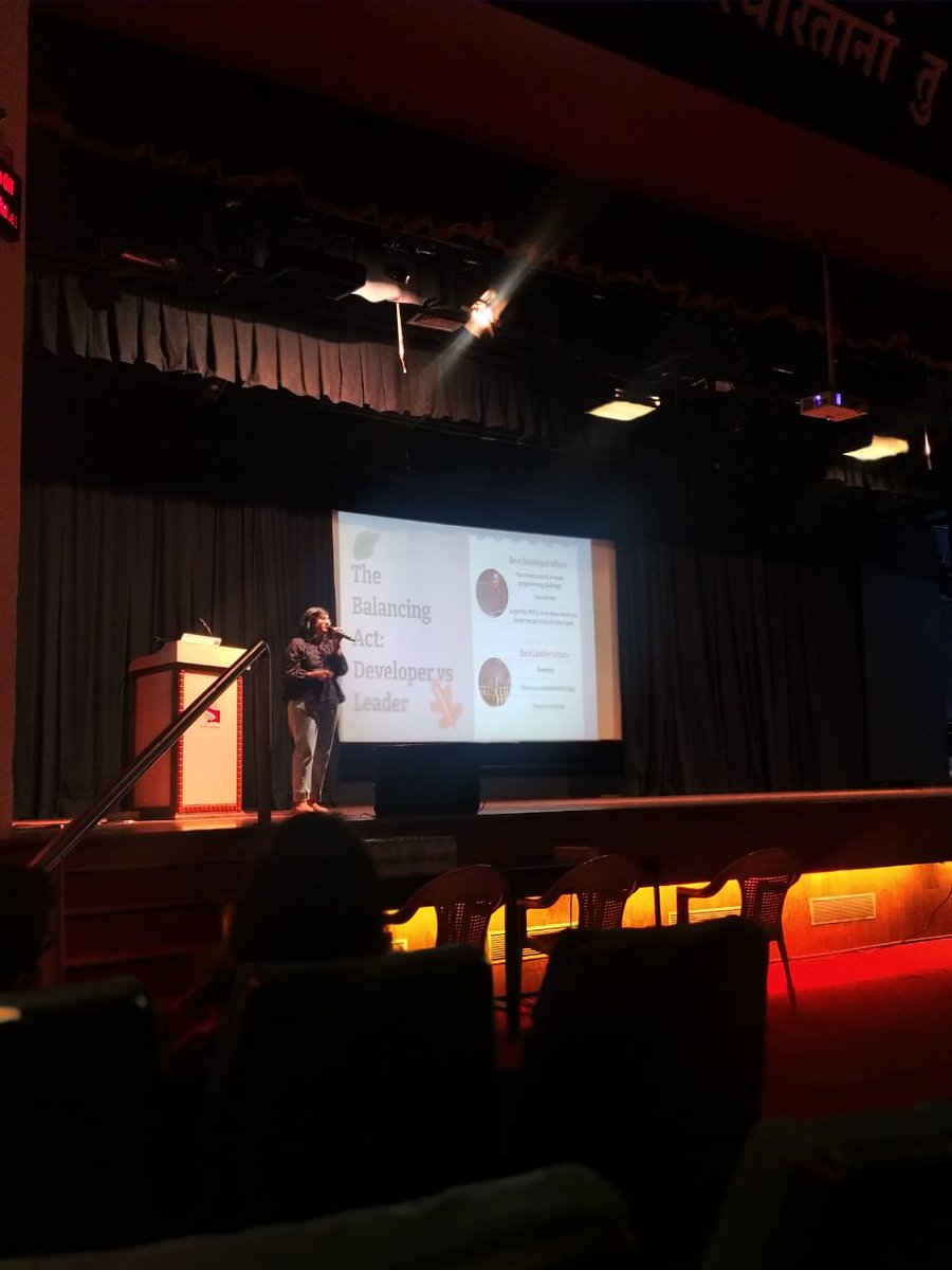 GDGPune's tweet photo. "Insightful words from Priya Sindkar on the journey from a developer to technical lead - A story of growth and leadership."π«‘π₯³
#IWDPune23 #WTMPune #GDGPune #BFHL #BFHL_moment https://t.co/MNEmBXmzI9