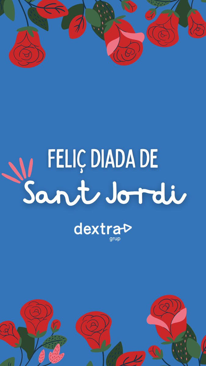 DextraGrup's tweet photo. Feliç diada de Sant Jordi i Santa Jordina a tothom! 🌹♥️📖

Una rosa:
Sant Jordi, santa diada
del passat i l’avenir,
Fe i Pàtria nostrada
del meu cor fas sobreixir.

Oh la bella matinada!
Quina joia de collir
una rosa perlejada,
una rosa a mig obrir!

Maria Antònia Salvà https://t.co/mAHFSYnmTo