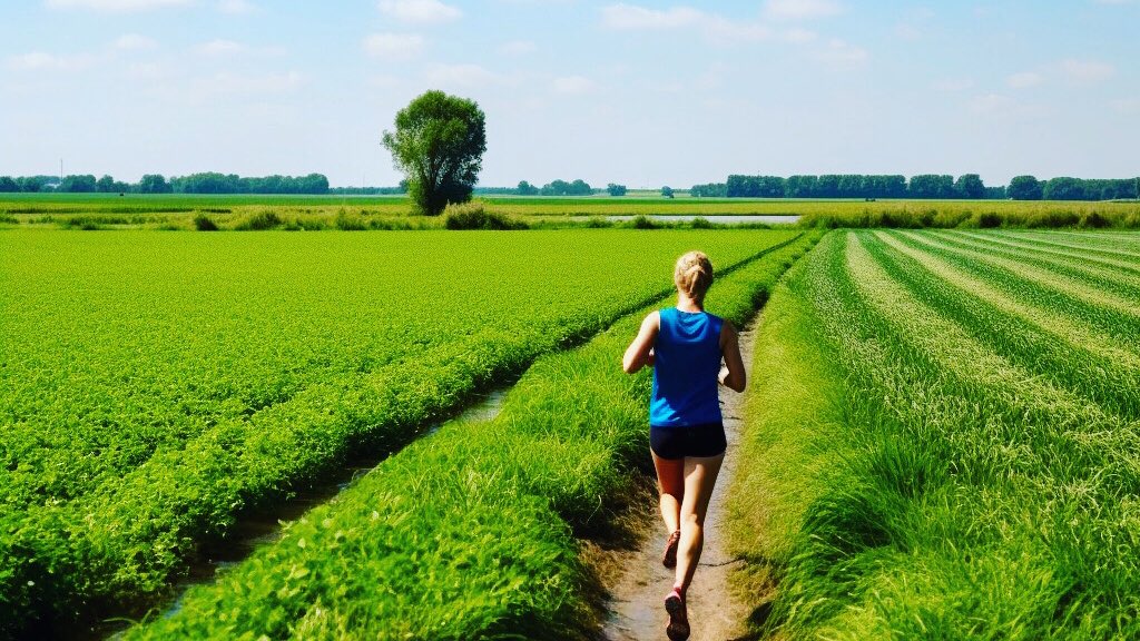 SportMindBody's tweet photo. Sunday morning run. I do like spring! 🌱 🌸 ☀️ Wishing you a recharging day, take care 💚 #running #sundayrunday #recharging #spring #greenfields #beautifulday https://t.co/00q1sSNRf4