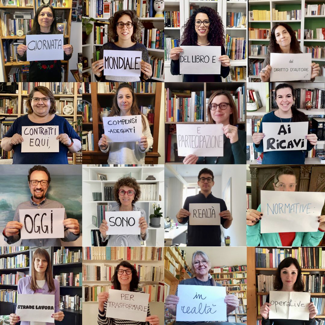 Oggi è la Giornata mondiale del libro e del diritto d'autore. Contratti equi, compensi adeguati e partecipazione ai ricavi oggi sono realtà normative. #Strade lavora per trasformarle in realtà operative #GiornataMondialeDelLibro #InternationalBookDay