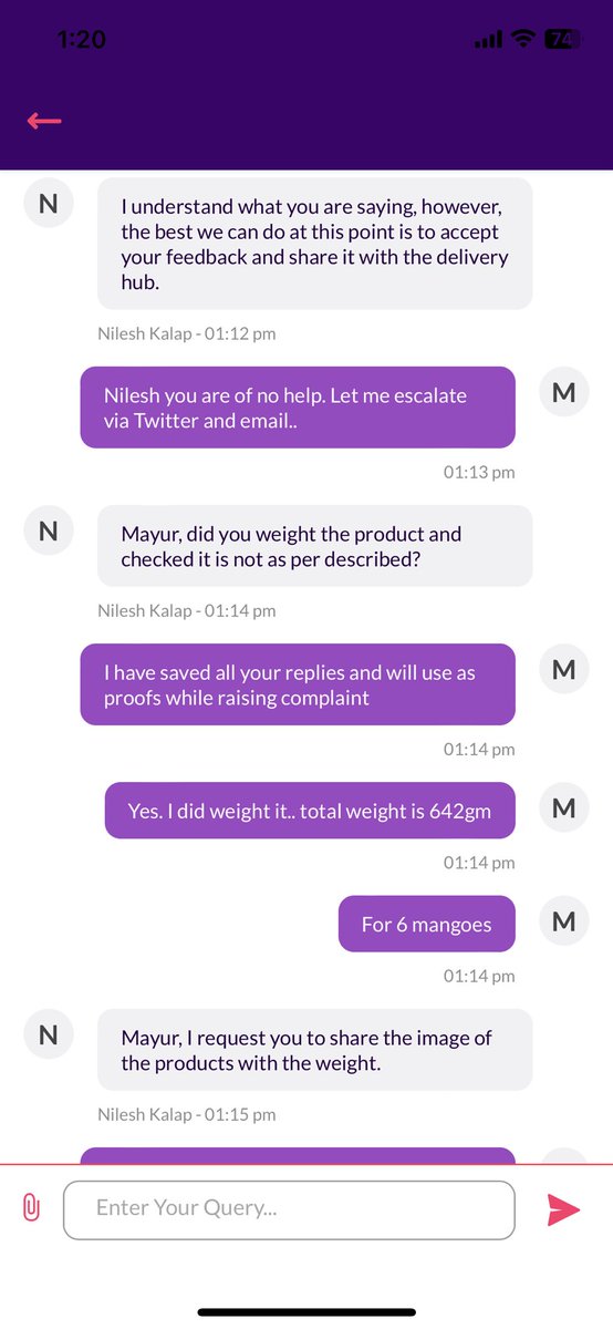 Mayubho's tweet photo. @ZeptoNow now I understood your customer support is pathetic too. I am deleting your app from mobile and raising official complaint on consumer forum. @jagograhakjago @Swiggy maybe Instamart is what I need to continue with. https://t.co/kaMdpOtuXg