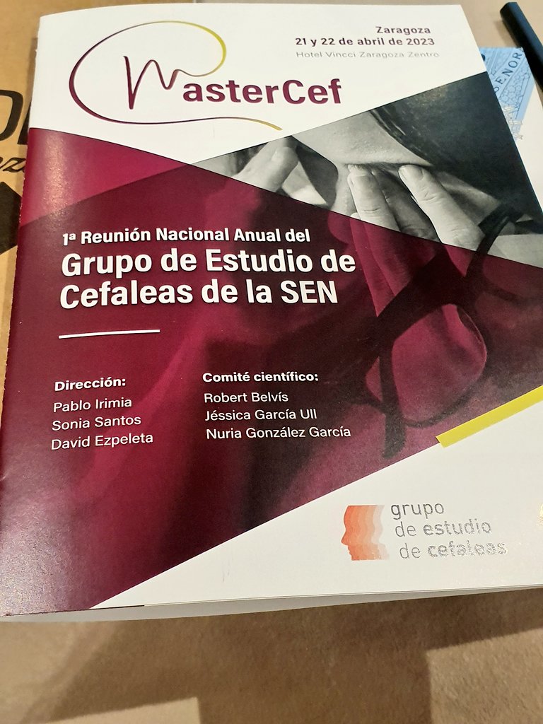 neurocefalea's tweet photo. La Reunión Anual de Cefaleas de la #GECSEN ( #mastercef) ha sido todo un éxito! 👏🏽
Reencuentros entre compañer@s, ponencias de alto nivel científico, impulso para los más jóvenes y mesas donde debatir desde la perspectiva de la enfermería, la psicología,el derecho y #AEMICE.🧠 https://t.co/P1rBF7mkOo