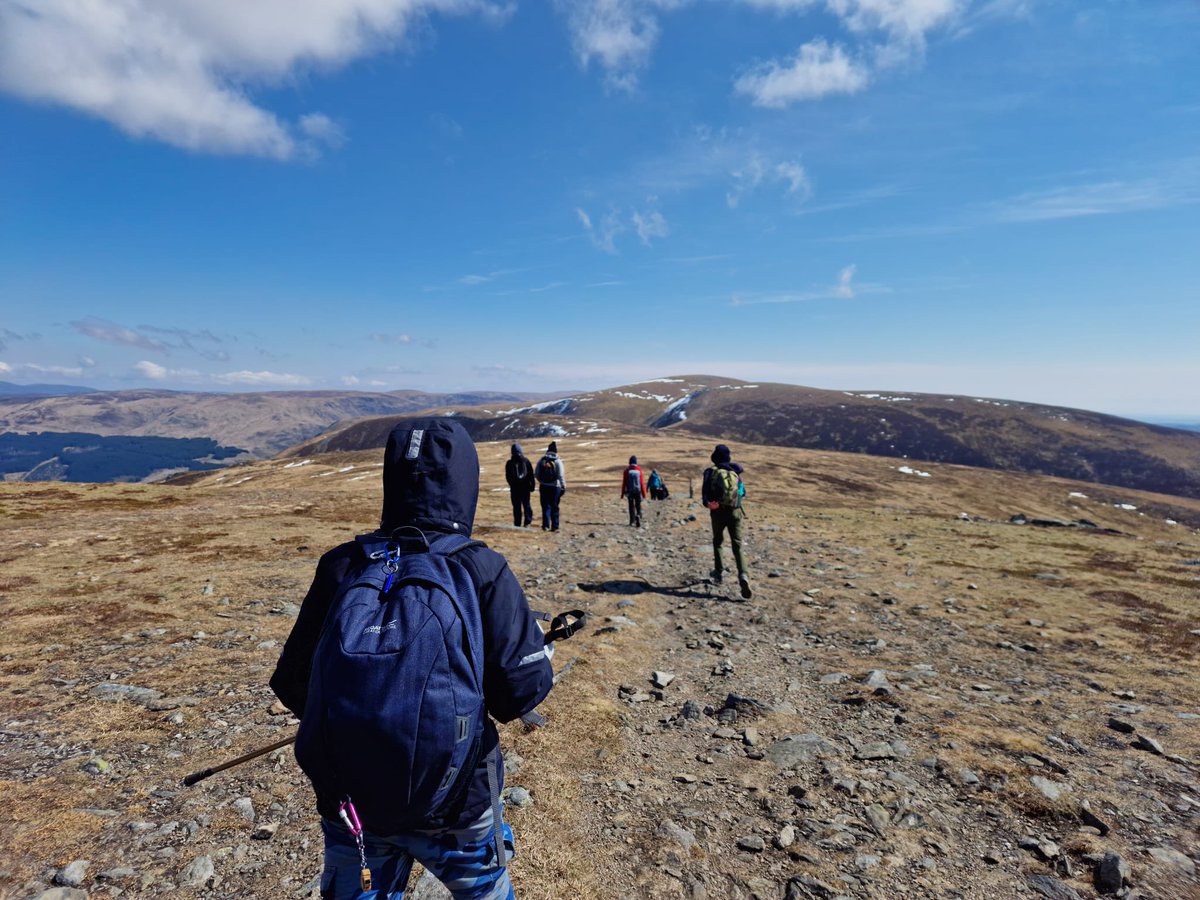 Five Form 7 children enjoyed a fantastic day in the Cairngorms on Saturday hiking up two Munros, Mayar and Dreish. The view across Corrie Fee was particularly spectacular #cargilfieldconnected #iloveboarding