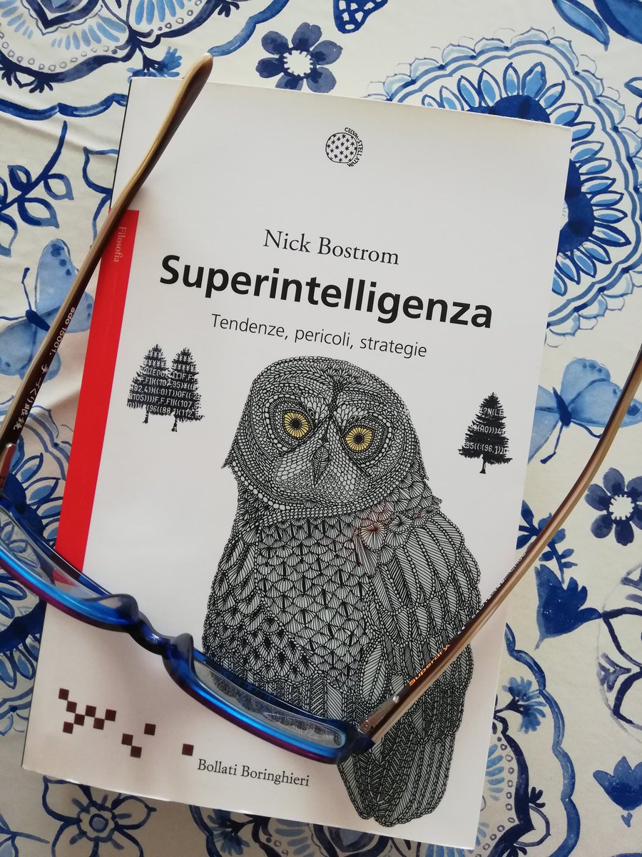 Giornata internazionale del libro.
Il libro che vi consiglio oggi parla di #IA e #superintelligenza, approcciate con una filosofia di lungotermismo non proprio positivista. Perché? Scopritelo leggendo la tesi di Nick #Bostrom, professore presso l'università di #Oxford. 

#AI