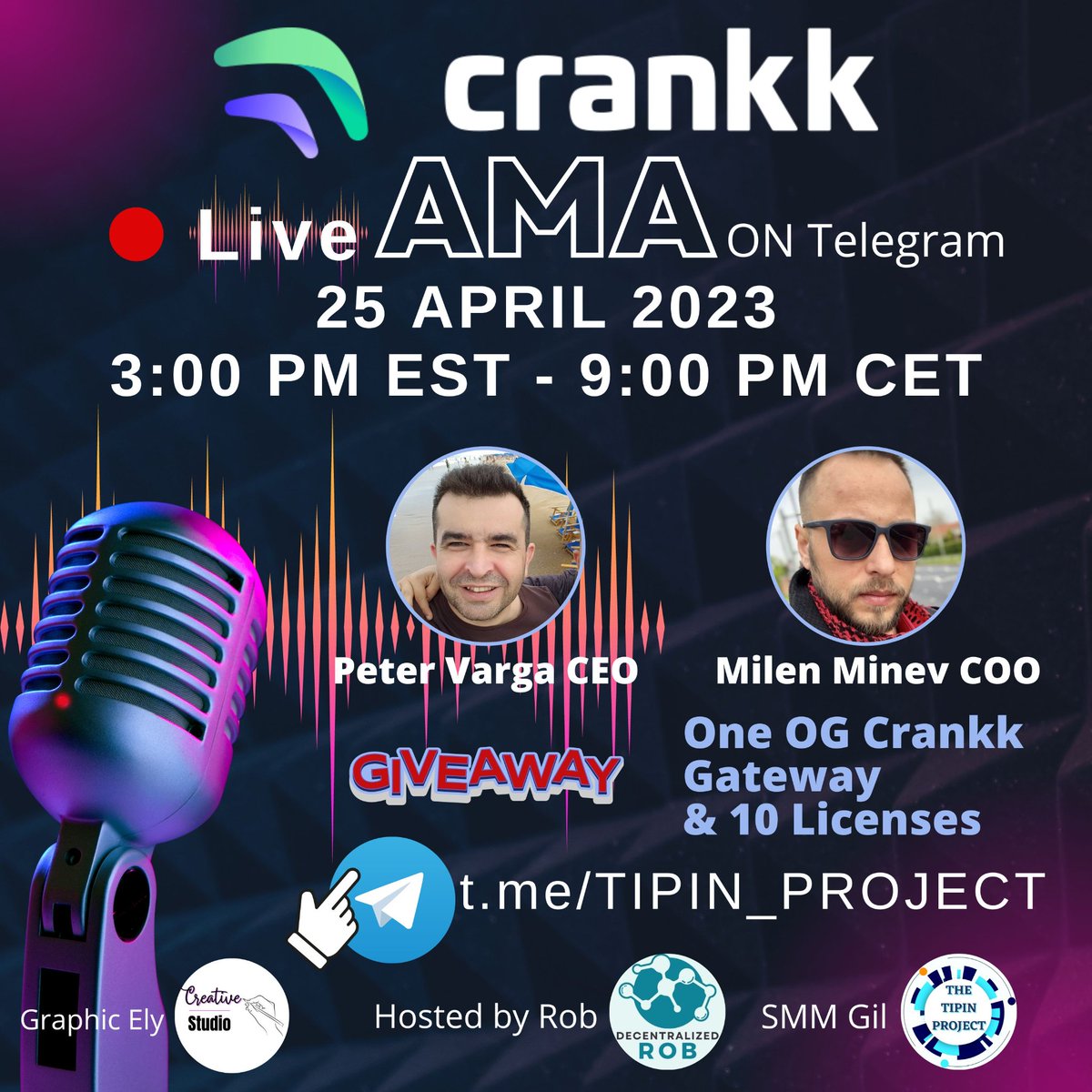 DePIN_Connect's tweet photo. Enabling integration of real-world events into Smart contracts and Blockchain technology. @IoCrankk 's goal is to build and operate a #LoRaWAN network providing coverage for #IoT  #devices, such as smart meters, #GPS  #trackers, etc.

#Crankk is also the name of the token facilitating the Crankk network ecosystem. Node operators earn tokens by participating in the network and periodically proving their existing coverage area. Crankk is a distributed network built on @kadena_io's Proof of Work Network, greatly enhancing the existing ecosystem's utility into IoT applications while building on it's proven reliability, speed and resiliency.
A great giveaway awaits you, 10 licences worth $150🤩🤩🤩🤩!!!!!!!!!!!!!
Link AMA: https://t.co/EGtXVydTha