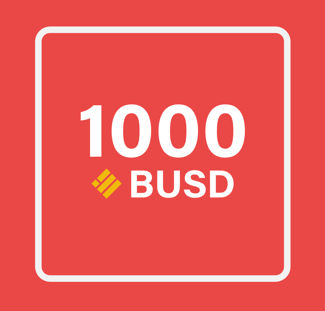 Giving away $1000 #BUSD to 10 lucky followers 🏆

Drop your (BEP20) BSC address 👇

Like, follow &amp; retweet 🏆

24 hours only ⏰