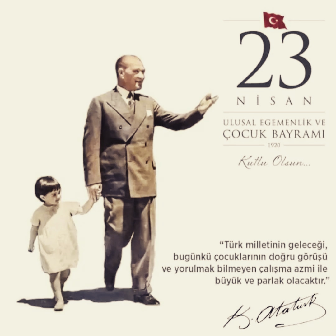 SonucDanisma's tweet photo. 23 Nisan Ulusal Egemenlik ve Çocuk Bayramı kutlu olsun.

#23nisan #ulusal #egemenlik #çocuk #bayramı #Bayram #ulusalegemenlik #ulusalegemenlikveçocukbayramı #çocukbayramı #kutluolsun #23nisanulusalegemenlikveçocukbayramı https://t.co/P18B3lXmn0