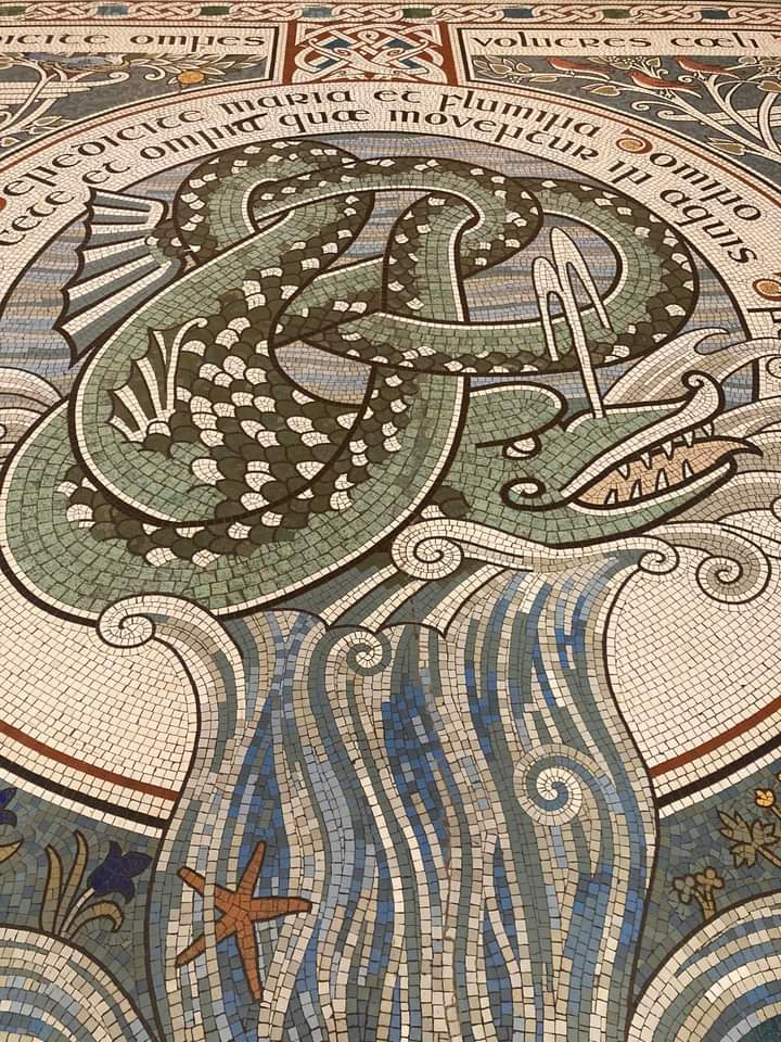 GerardPHorgan's tweet photo. @CCotterNaessens @UCC It is. #RiverOfLife The exterior, 11 stainglass windows #HarryClarke & roof/slates also impressive #FishScales
Architectural gem. https://t.co/9FqbXBB7E6
