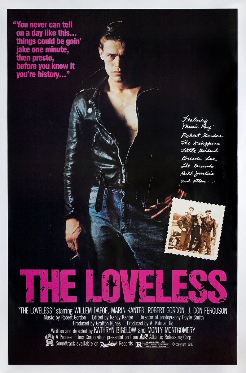 FilmMomatic's tweet photo. #NowWatching THE LOVELESS #KathrynBigelow #MontyMontgomery #WillemDafoe #MarinKanter #RobertGordon #JDonFerguson #TInaLHotsky #LawrenceMatarese #DannyRosen #PhillipKimbrough #KenCall #ElizabethGans #MargaretJoLee #JohnKing #BobHannah #52FilmsByWomen https://t.co/pjy7lM7xUG