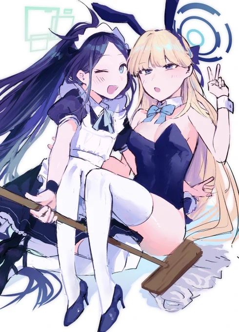 メイドアリスとバニートキ#ブルアカ 