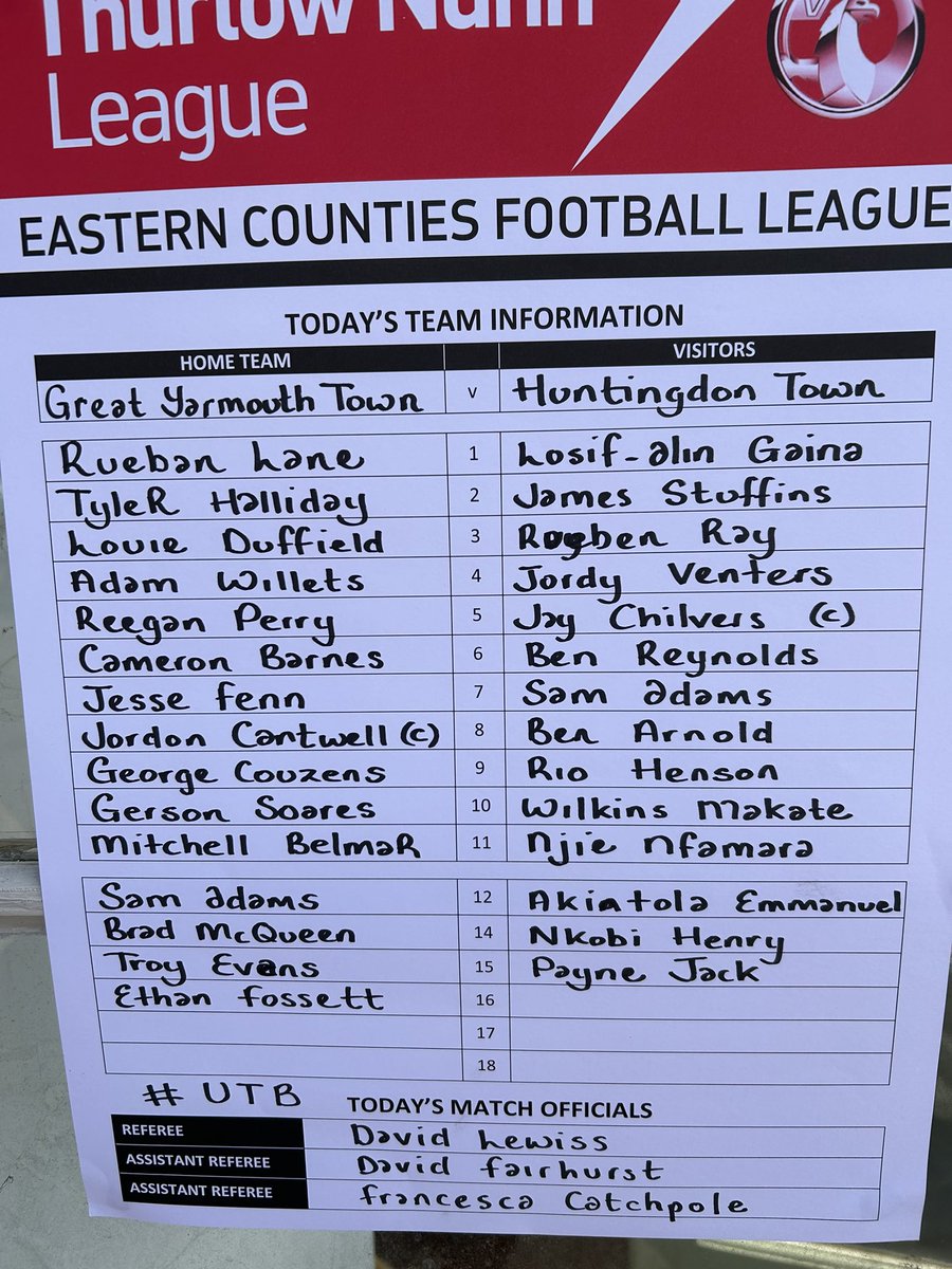 AL_AN_GK's tweet photo. What a game yesterday,  sweet victory away against a very young and quality side @The_Bloaters , good luck guys and see u soon.
Great Yarmouth - Huntingdon Town Fc
             2                                  3
@HTFC_1995 
@The_Bloaters 
@ThurlowNunnL 
@CambsNonLeague https://t.co/B0mT4c20w4