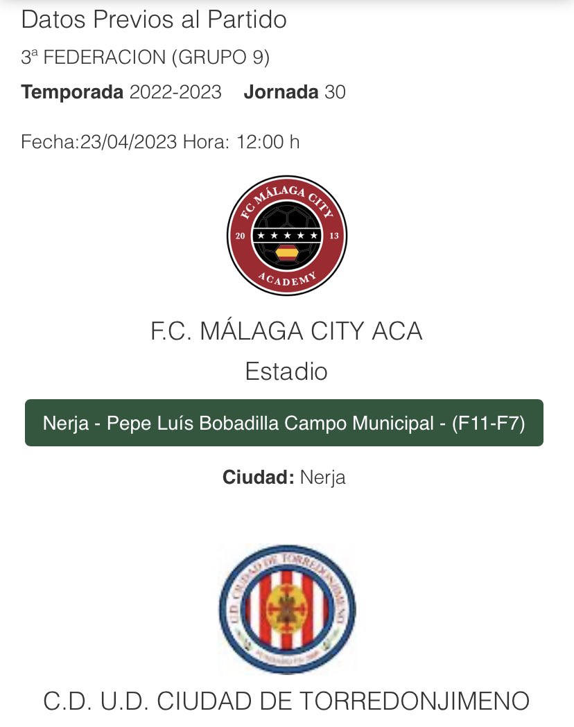 UDCTOFICIAL's tweet photo. ⚽️|ÚLTIMA HORA|⚽️
El partido que disputará nuestro PRIMER EQUIPO en la mañana de hoy a partir de las 12:00h ante el @FCMalagaCity, podrán verlo en directo por 🖥️ a través del siguiente enlace ⬇️⬇️⬇️⬇️
https://t.co/rLM1d2QV26
#udct22/23
🟥⬜️🟥⬜️ https://t.co/FxWCIKeUNY