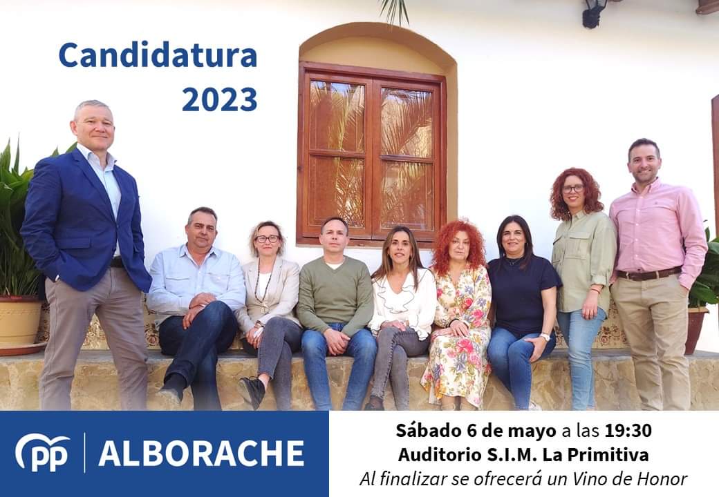 PPAlborache's tweet photo. 📣Tenemos el placer de presentar a nuestros candidatos para las próximas elecciones municipales.💙

📅📌⏰Nos encantaría que nos acompañéis el próximo sábado 6 de mayo a las 19:30 horas en el Salón de actos de la S.I.M. La Primitiva de Alborache.

🙌¡Te esperamos! https://t.co/MrByd9tYuw
