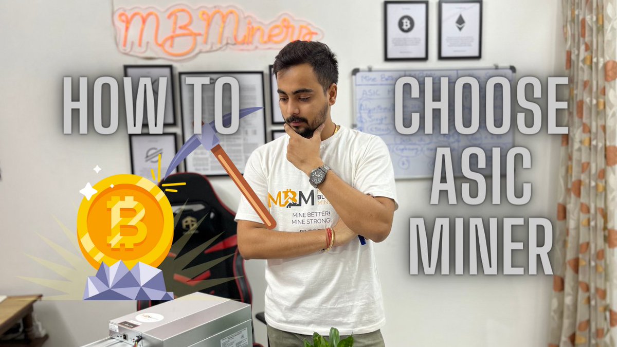 mbminers's tweet photo. New video is out guys, learn about how to choose an appropriate #ASICMiner. A beginner's guide to #CryptoMining, Different Algorithms, Power and Electricity Calculations.

#BTC #BTCMining

https://t.co/EehWvQZa2e https://t.co/q4Z6YHmPfi
