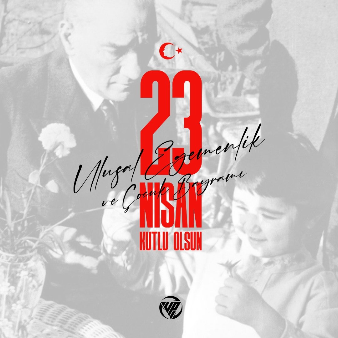 Ulu Önder Mustafa Kemal Atatürk'ün çocuklara armağanı 23 Nisan Ulusal Egemenlik ve Çocuk Bayramı kutlu olsun.