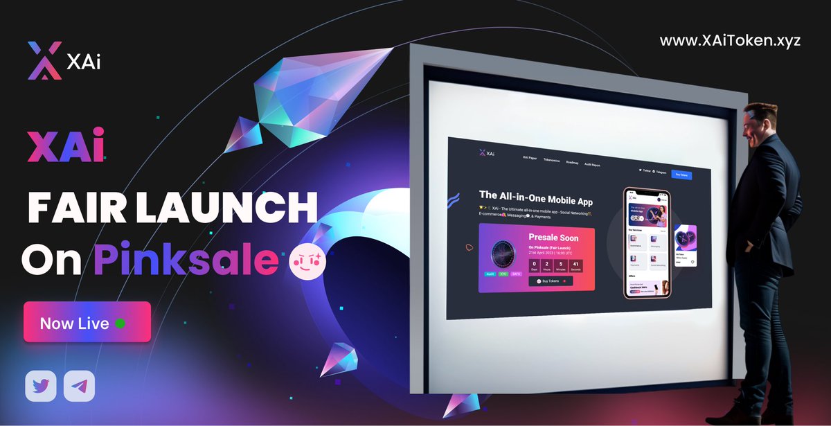 🚀🎉 Softcap HIT &amp; filling FAST! Just 5 days left to invest in the AI app of the future - #XAiToken! Don't miss out! 🔥💥
🤑Buy now: pinksale.finance/launchpad/0x9f…
💰
 #AI #Invest #Crypto  #altgems #altcoins #tokens #crypto #bnb