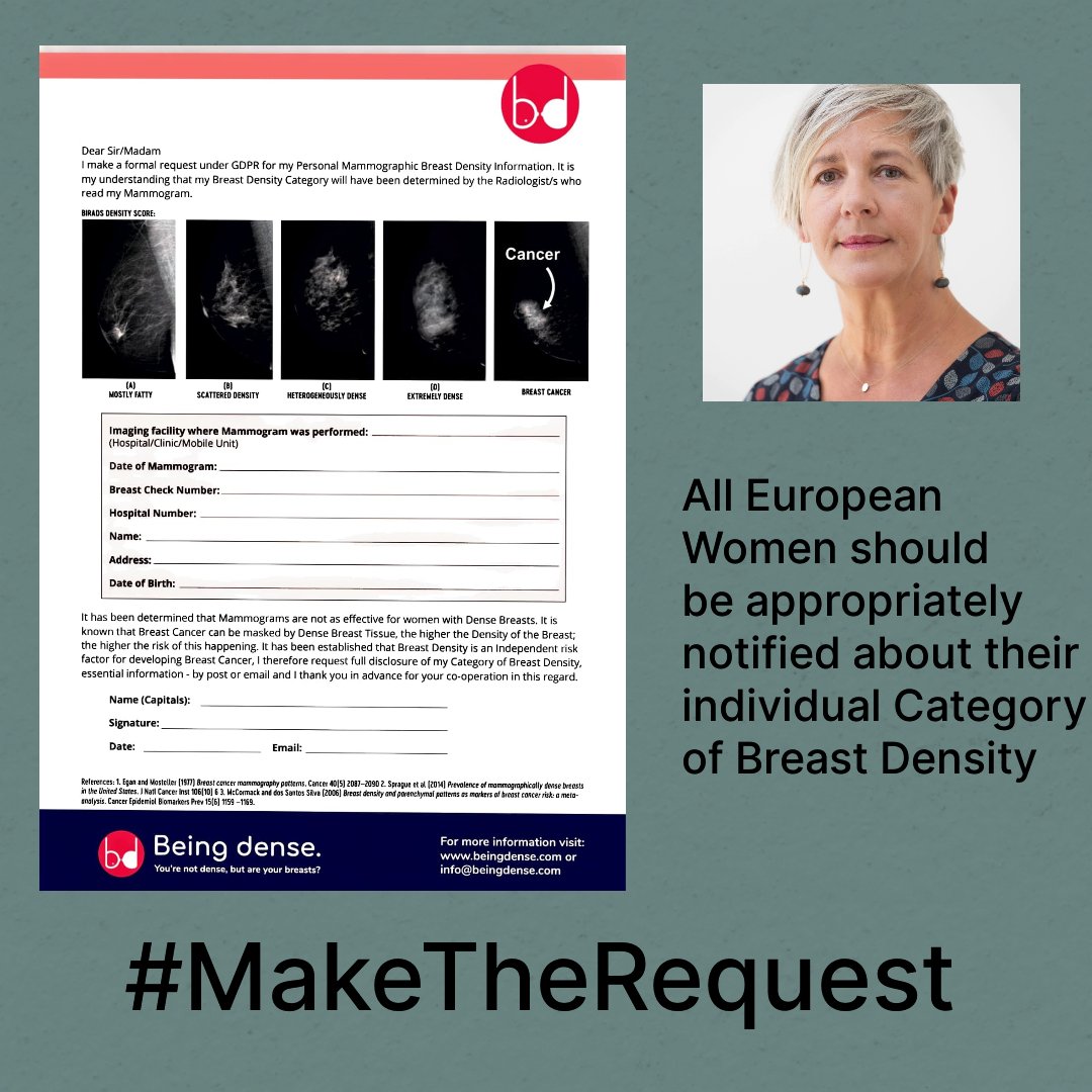 BreastDense's tweet photo. The sensitivity of a Mammogram is affected by Breast Density. Women with #Densebreasts need additional Imaging with Ultrasound or MRI. What's your level of #BreastDensity?
Be Smart About Being Dense #MakeTheRequest
➡️ https://t.co/bLCwdlu1Nh
#sundayvibes https://t.co/ZKrkp9dFcF