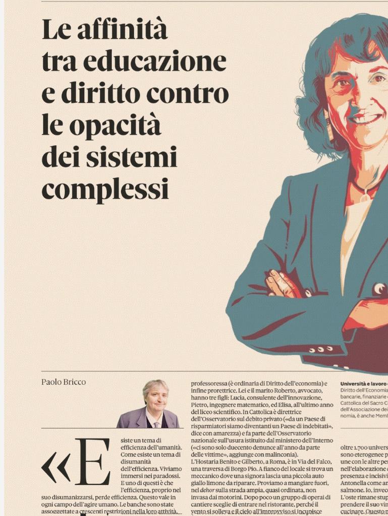 Oggi sul <a href="/sole24ore/">IlSole24ORE</a>,intervista a <a href="/a_sciarrone/">Antonella Sciarrone</a> strongli recommended ( grazie, <a href="/PaoloBricco/">Paolo Bricco</a> )