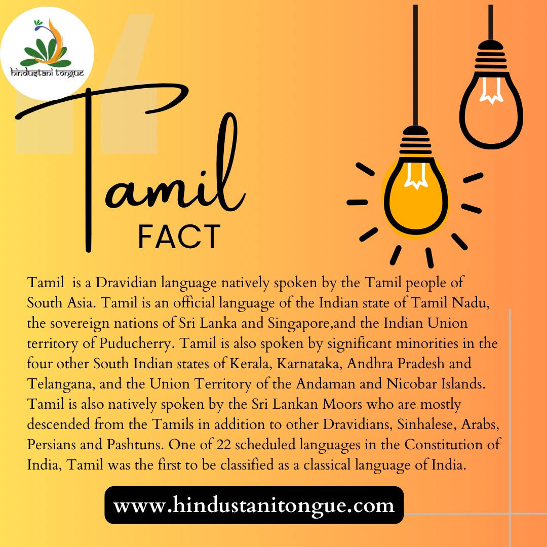 HindustaniTong1's tweet image. Did you know that Tamil is the oldest language in the world? 🤯📷 Start your day with a fascinating Tamil language fact! #TamilLanguage #OldestLanguage #DailyFact 📷 💡