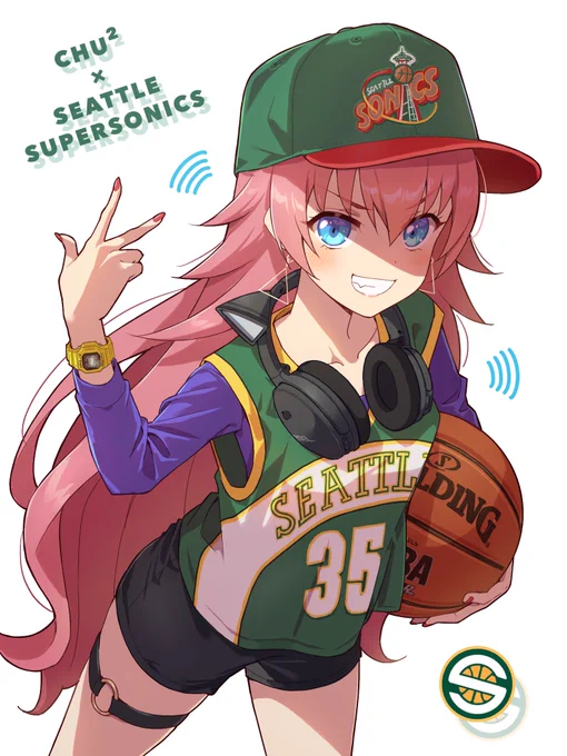 【バンドリ× NBA  その23】チュチュ×スーパーソニックスこのルーキーは、NBA 史上最も止めるのが困難な得点王に成長します。【BanG Dream! × NBA  No. 23】Chu Chu × SuperSonicsThis rookie will go on to become of the most unstoppable scoring champion in NBA history. 