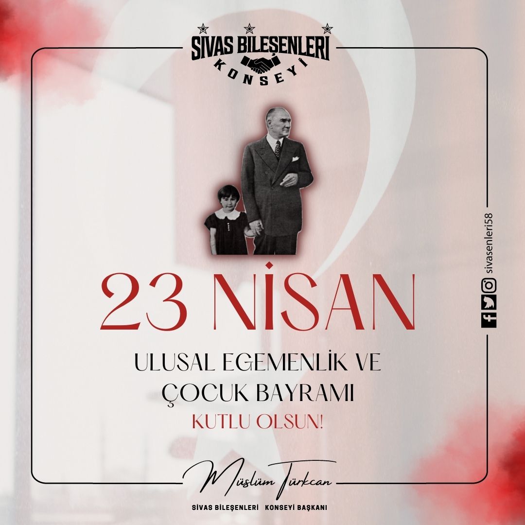 #23NisanKutluOlsun 
#23Nisan 
Kutlu Olsun