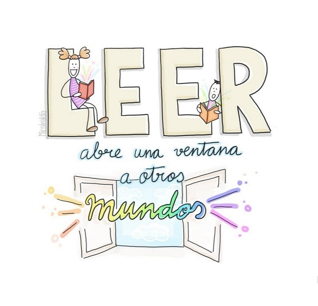 Leer abre una ventana a otros mundos.

#DíaDelLibro2023 #DíaDelLibro