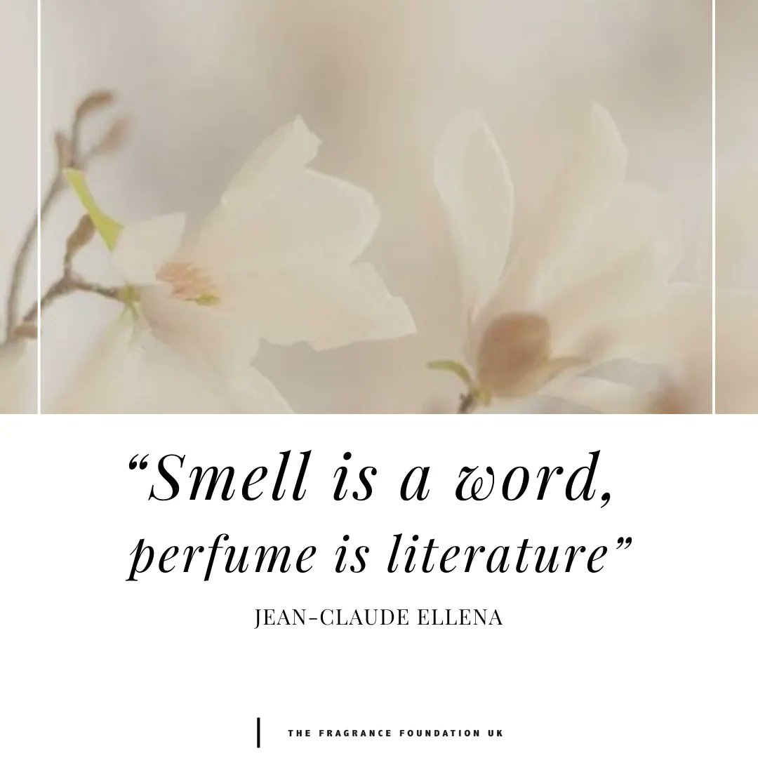 FragranceFDN_UK's tweet photo. '' Smell is a word, Perfume is a literature.'' - Jean-Claude Ellena

#quotes #sundayquotes #smell #scentmemory #scentmemories #fragrance #perfume #perfumelover #fragrancelover #sotd #sotn https://t.co/MaYzrZwbxH