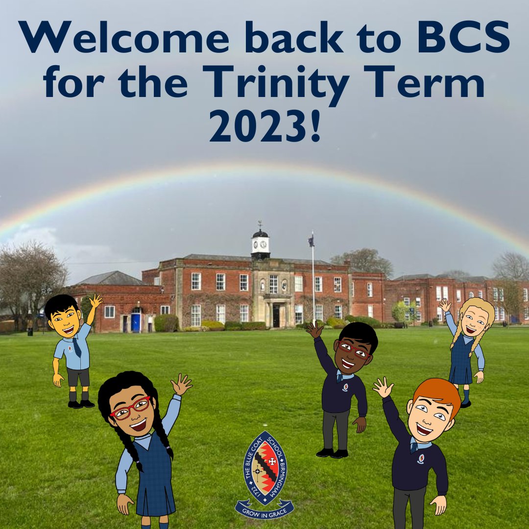 bcsbirmingham's tweet image. We are excited to welcome everybody back to Blue Coat tomorrow for the start of the Trinity Term and can't wait to hear about what  you have been doing during your time off! #startofterm #bcscommunity