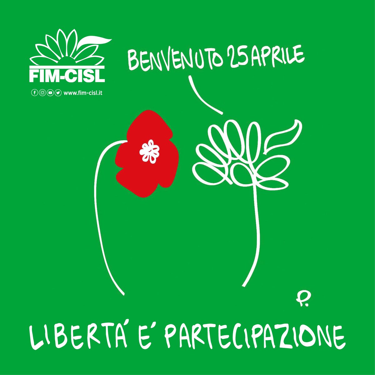 FIMCislStampa's tweet photo. #25aprile 
È la Resistenza ad averci regalato la libertà e la democrazia. 
La Storia non si riscrive 

#Liberazione 
#resistenza https://t.co/OXVqLF2OCw
