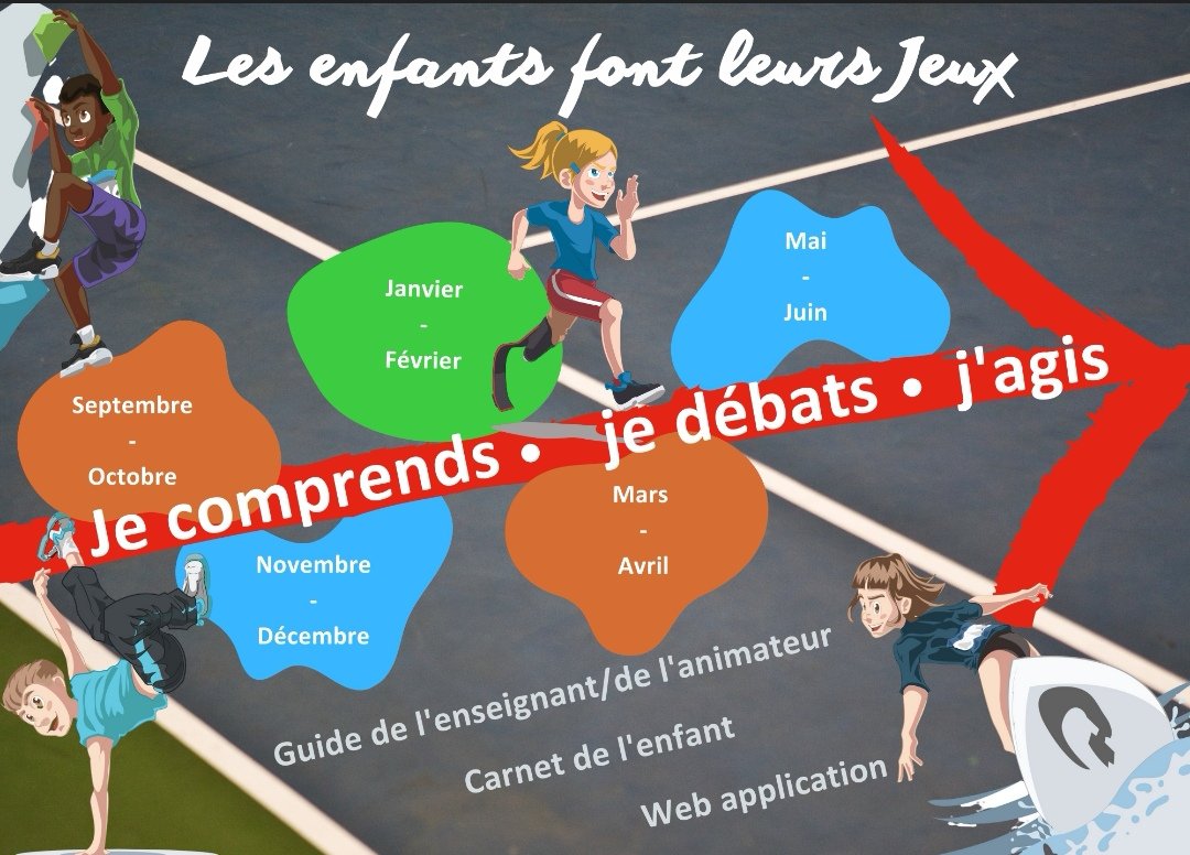 "Les enfants font leurs jeux" présenté à l'AG USEP d'Aix.
Un projet  pour booster l'engagement des jeunes selon 3 axes : J'agis, je comprends, je débats avec les 2024 rencontres en bouquet final !
Partout ! Du local au national !
Dans l'hexagone et les territoires ultramarins !