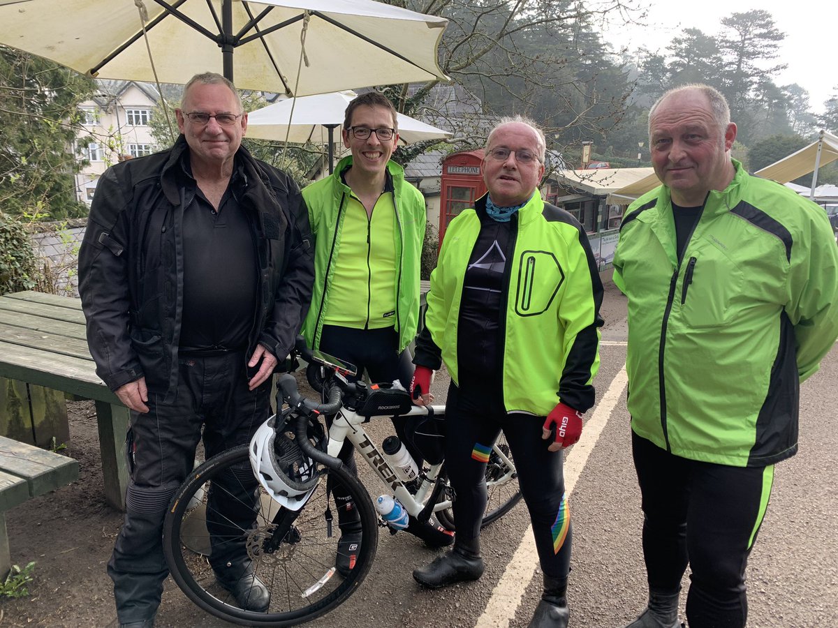 DGLBMason's tweet photo. Meeting up with the Little &amp; Large cycling team this morning on their last training run prior to their LEJOG, fundraising for Herefordshire Masonic Charity Association. Check out their @JustGiving page and please donate if you can. Thank you! #JustGiving https://t.co/90EOyp3x5G https://t.co/AXY5Up3C9u