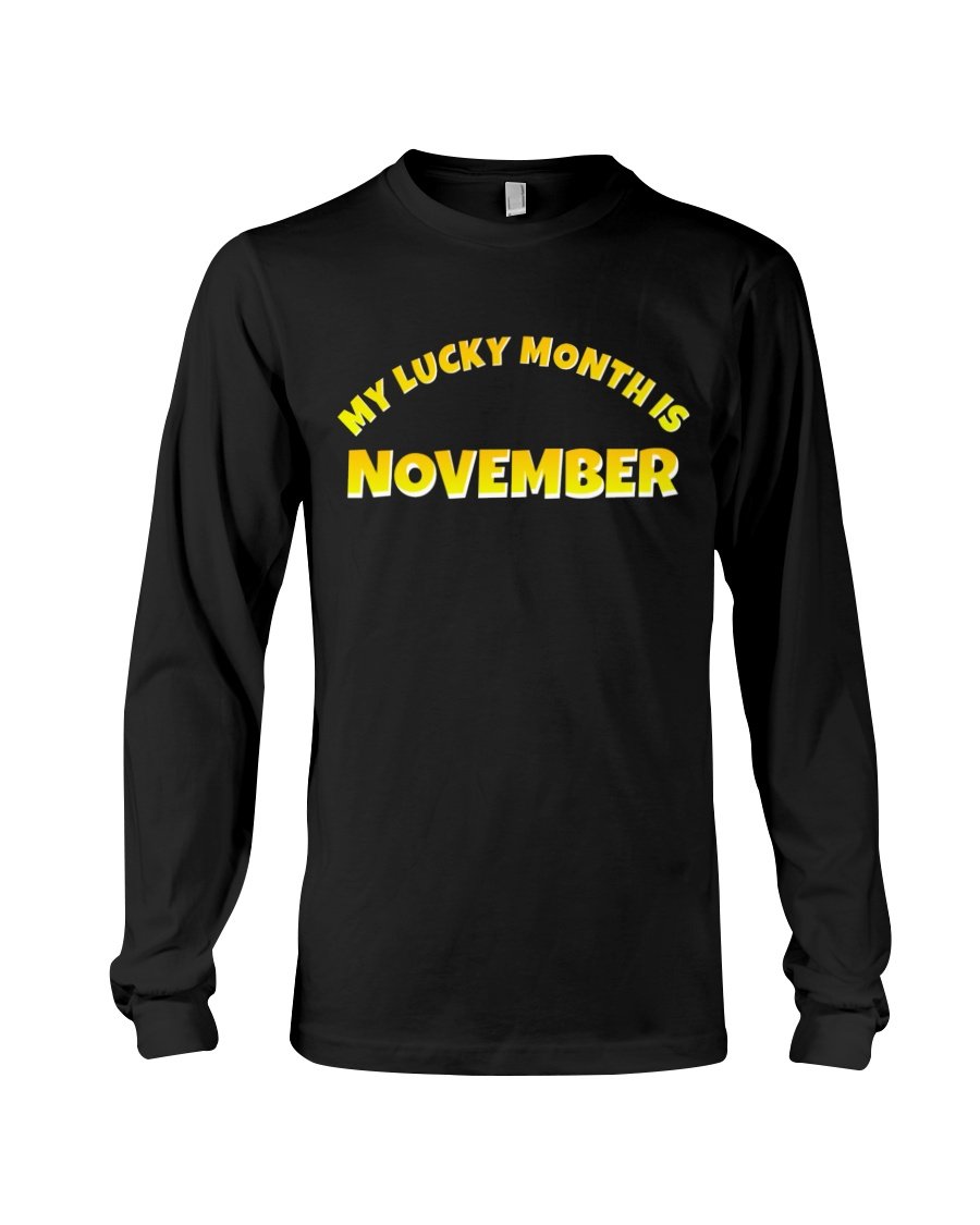 Quotes_Karts's tweet photo. My lucky month is November Long Sleeve Tee | Quotes karts | Quotes_karts | Quoteskarts 
#onlineshopping #clothingstores #shop #shoppings #outfits #shoppingday #today #faishon #quotes_karts_brand #quotes_karts #brand #outfitinspiration #outfitideas #longsleevetee #november #lucky https://t.co/IvHV7Cb7k4