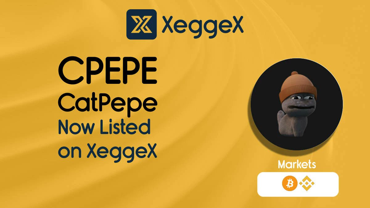 Announcing the New Listing of CatPepe (CPEPE)
Available markets: CPEPE/BTC, CPEPE/BNB
xeggex.com/post/new_listi…
<a href="/CatPepeToken/">CatPepe | $CPEPE</a> #XeggeX #newlistings #CPEPE #BTC #BNB