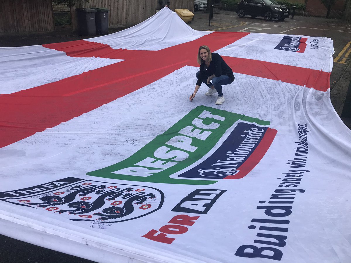 Just a reminder to those patriotic flag wavers on #StGeorgesDay. The England flag of the St George’s cross, ceases to be the England flag when “England” text is added and/or several company logos. At that point it is just advertising with a semblance to the England flag.