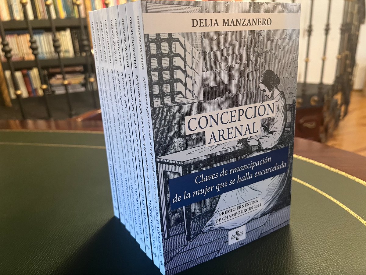 delia_manzanero's tweet photo. ¡Feliz #DiaDelLibro! 📚📖Si aún no te han sorprendido con un libro y quieres reflexionar sobre “Filosofía en Prisión” 1º Premio #Innovactoras WINN 2023 🏆 recomendamos la obra “Concepción Arenal. Claves de emancipación de la mujer que se halla encarcelada”🗝️ en @EditorialTecnos🖊️ https://t.co/9ZLVApulji