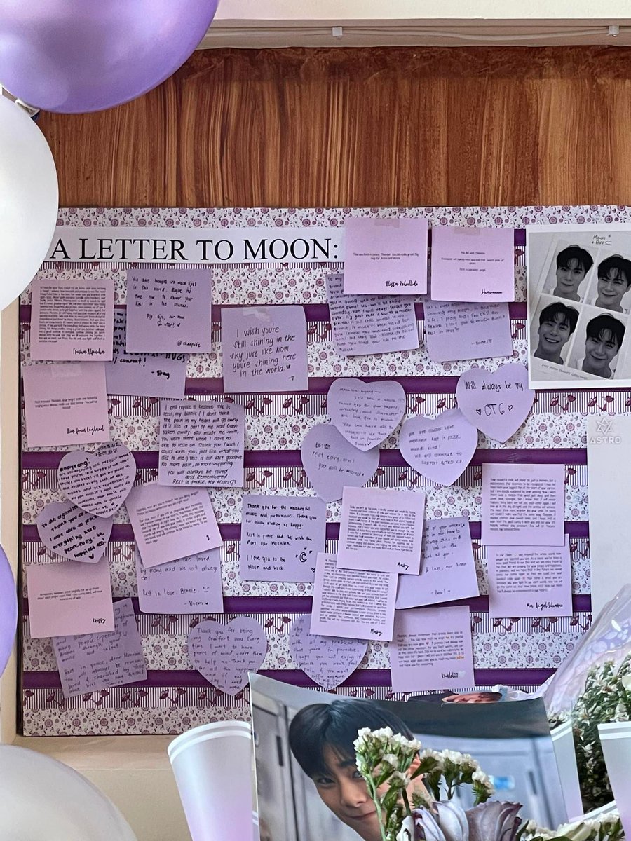 SKZ2600's tweet photo. We have posted your messages to Moonbin. He will rest in peace knowing that many people loved and treasured him 🕊

Big thanks to the Baguio STAYs who kind-heartedly donated for the flowers and candles.

Thank you for organizing this memorial space @AstroBaguio @lee_seulbi1 ❤️‍🩹 https://t.co/B2IRZ2yNdT