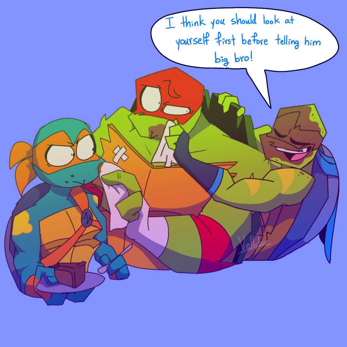 vellybie's tweet photo. Tbh it’s so much fun to draw those goofy turtles!😨 https://t.co/B5I4NtiLTt