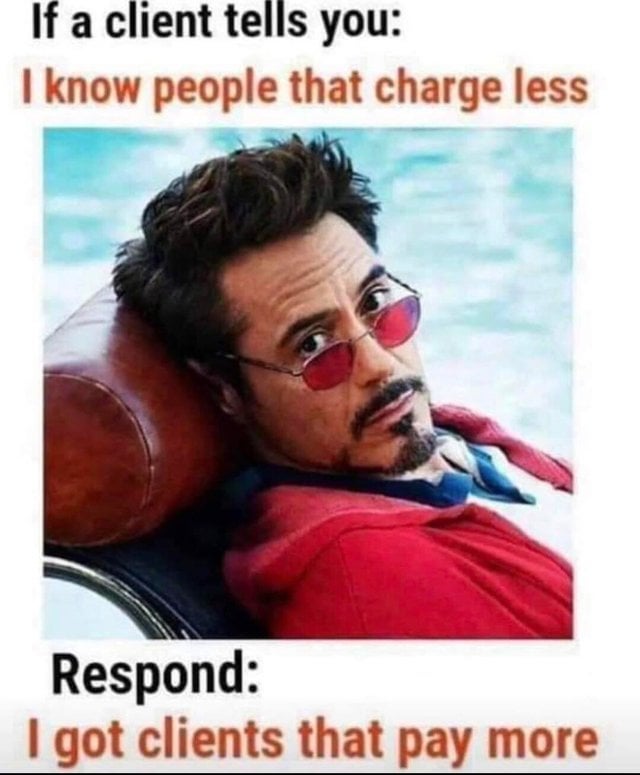 RemotePts's tweet image. &quot;When clients try to haggle on price, but you know your worth 💪😎 #personaltrainer #personaltrainerlife #personaltraineronline