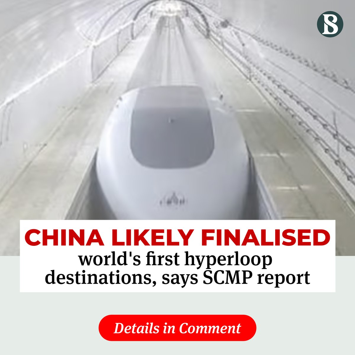 tbsnewsbd's tweet image. China is likely to build its first hyperloop train line between Shanghai and Hangzhou, reports the South China Morning Post (SCMP) citing to the nation&apos;s top engineering and rail design institutes.
#hyperlooptrain #China #hyperlooptrainline #TBSNews