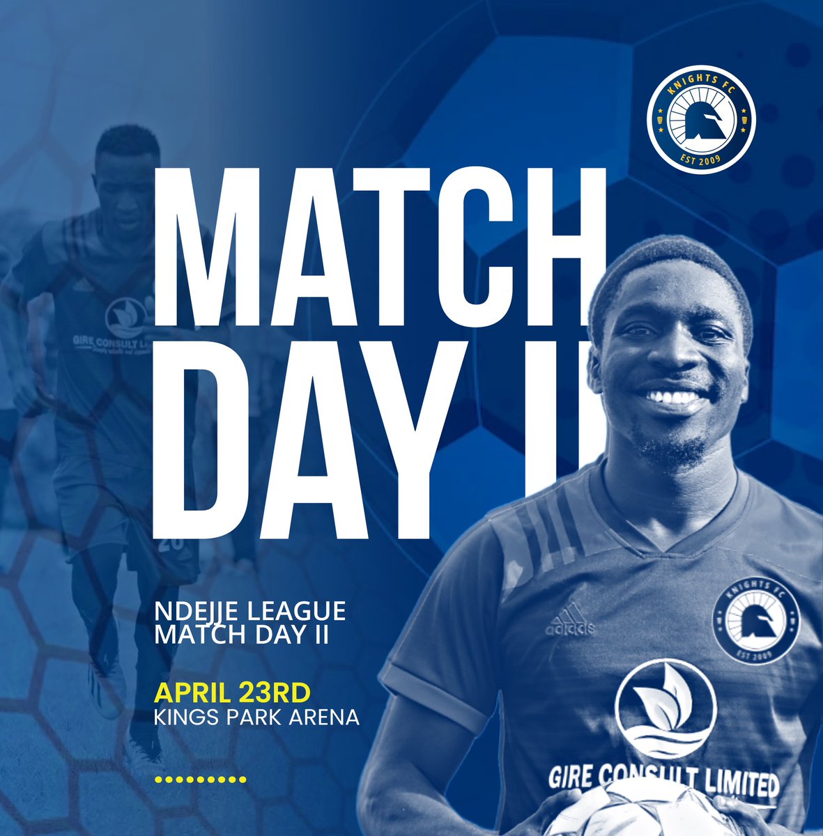 Kingsparkarena's tweet photo. MATCHDAY TWO IS ON TODAY!

🏟️: KINGS PARK ARENA
⏱️: 10:00AM

#NDEJJELEAGUE https://t.co/cCC3XwcBor